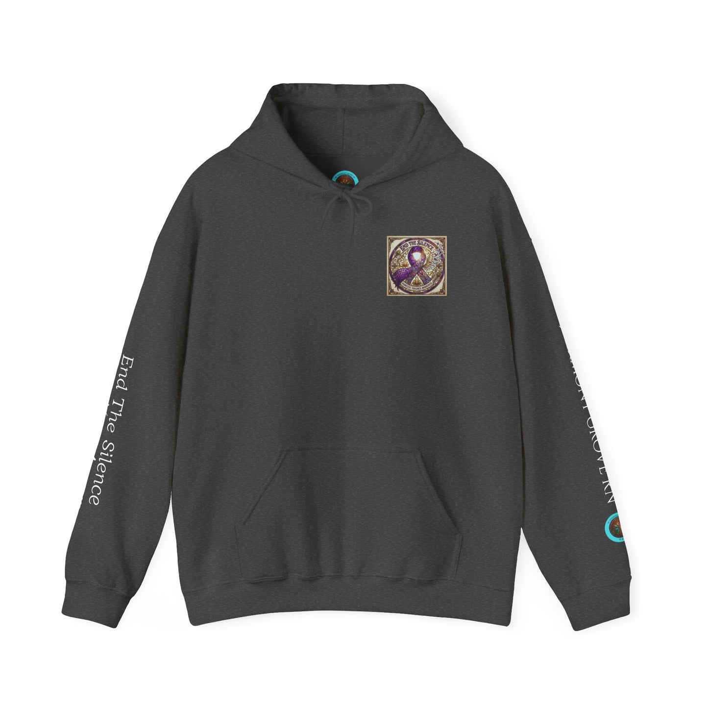 Pullover Hoodie: "End The Silence" Domestic Violence Awareness