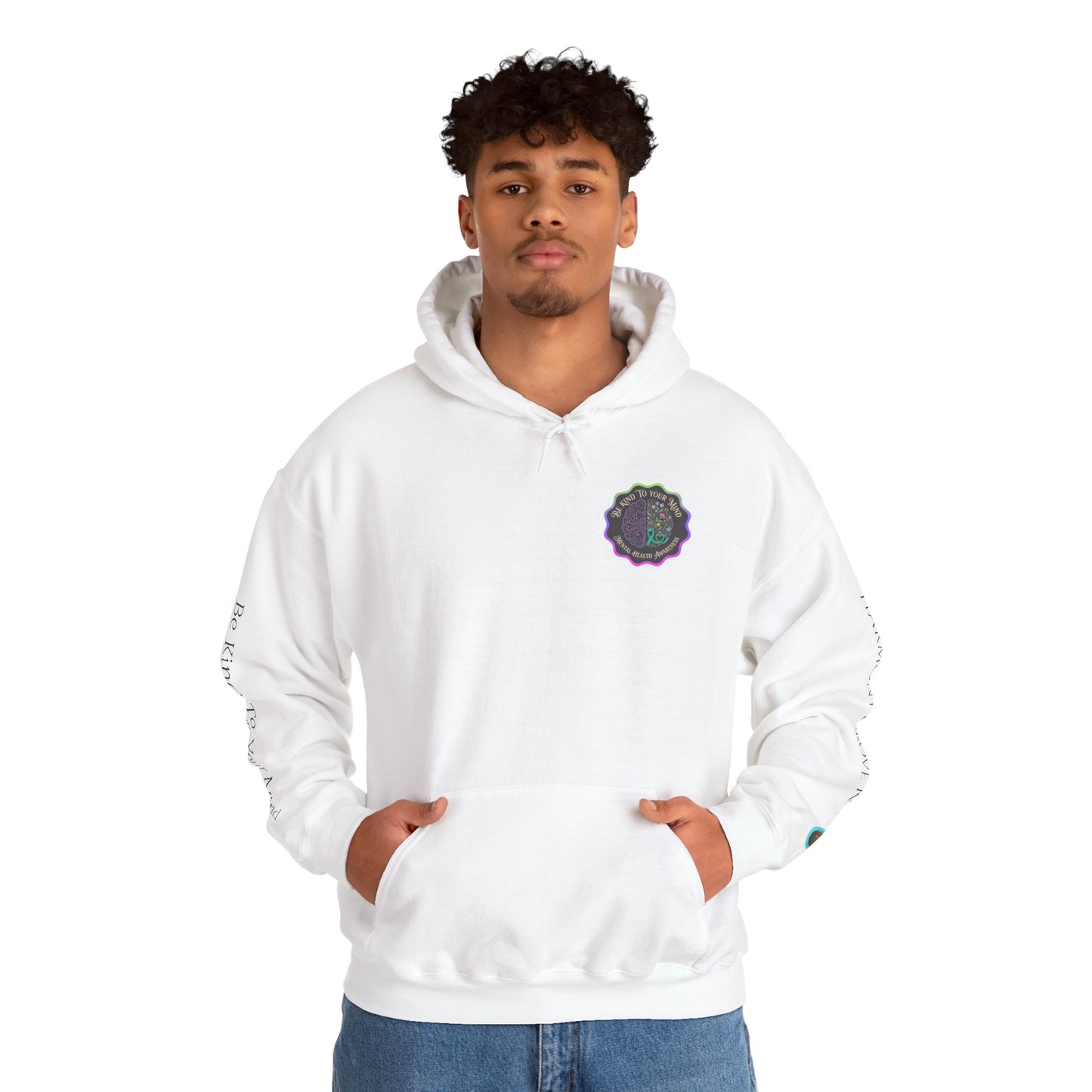 Pullover Hoodie: "Be Kind to Your Mind" Mental Health Awareness