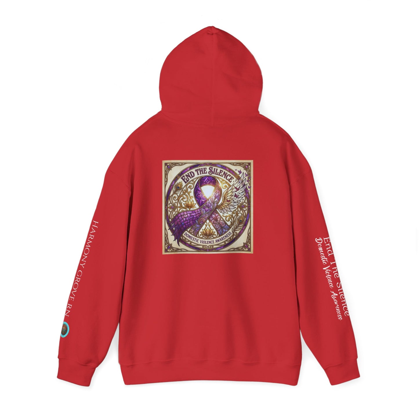 Pullover Hoodie: "End The Silence" Domestic Violence Awareness