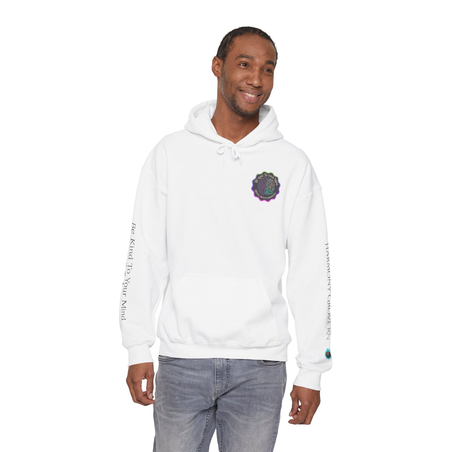 Pullover Hoodie: "Be Kind to Your Mind" Mental Health Awareness
