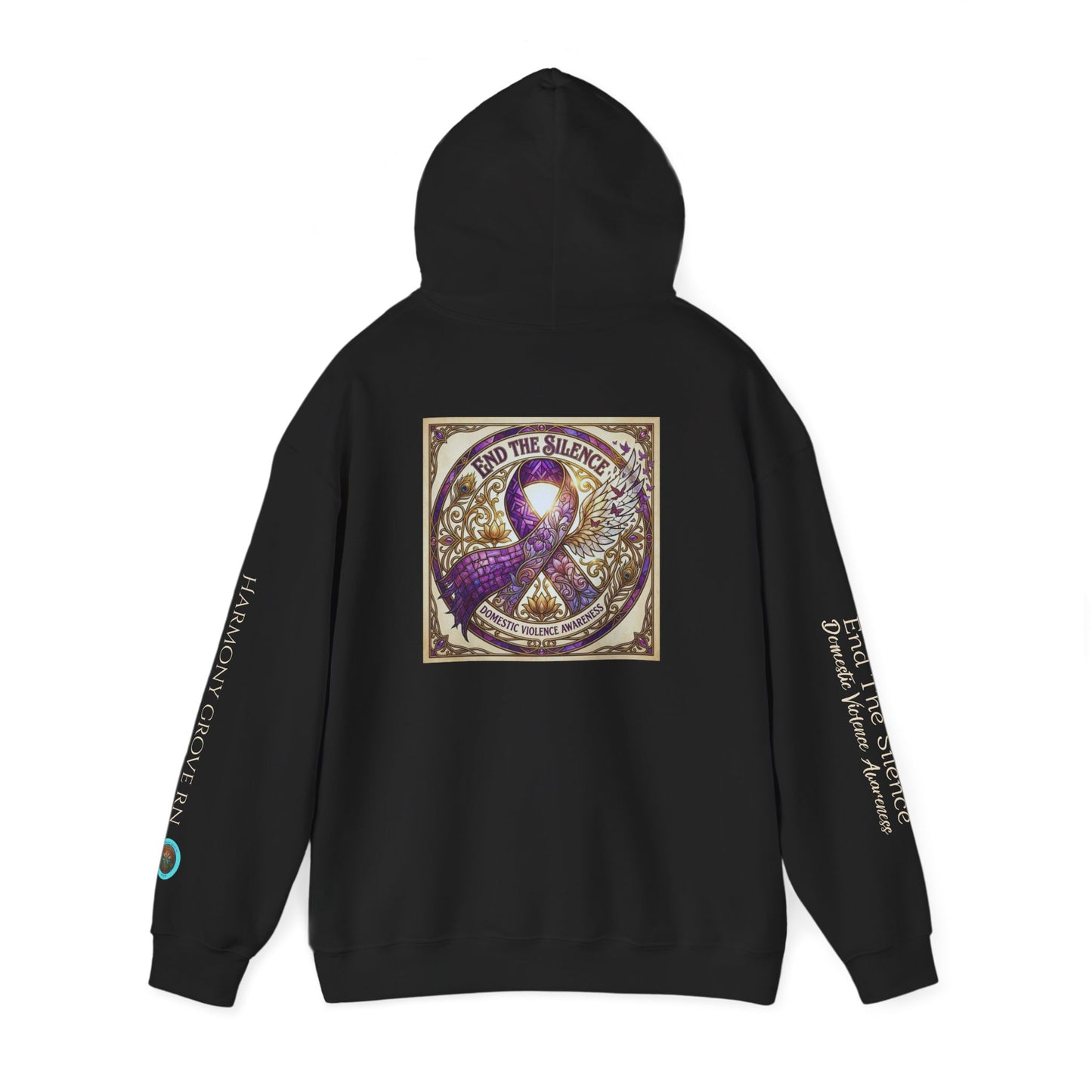 Pullover Hoodie: "End The Silence" Domestic Violence Awareness