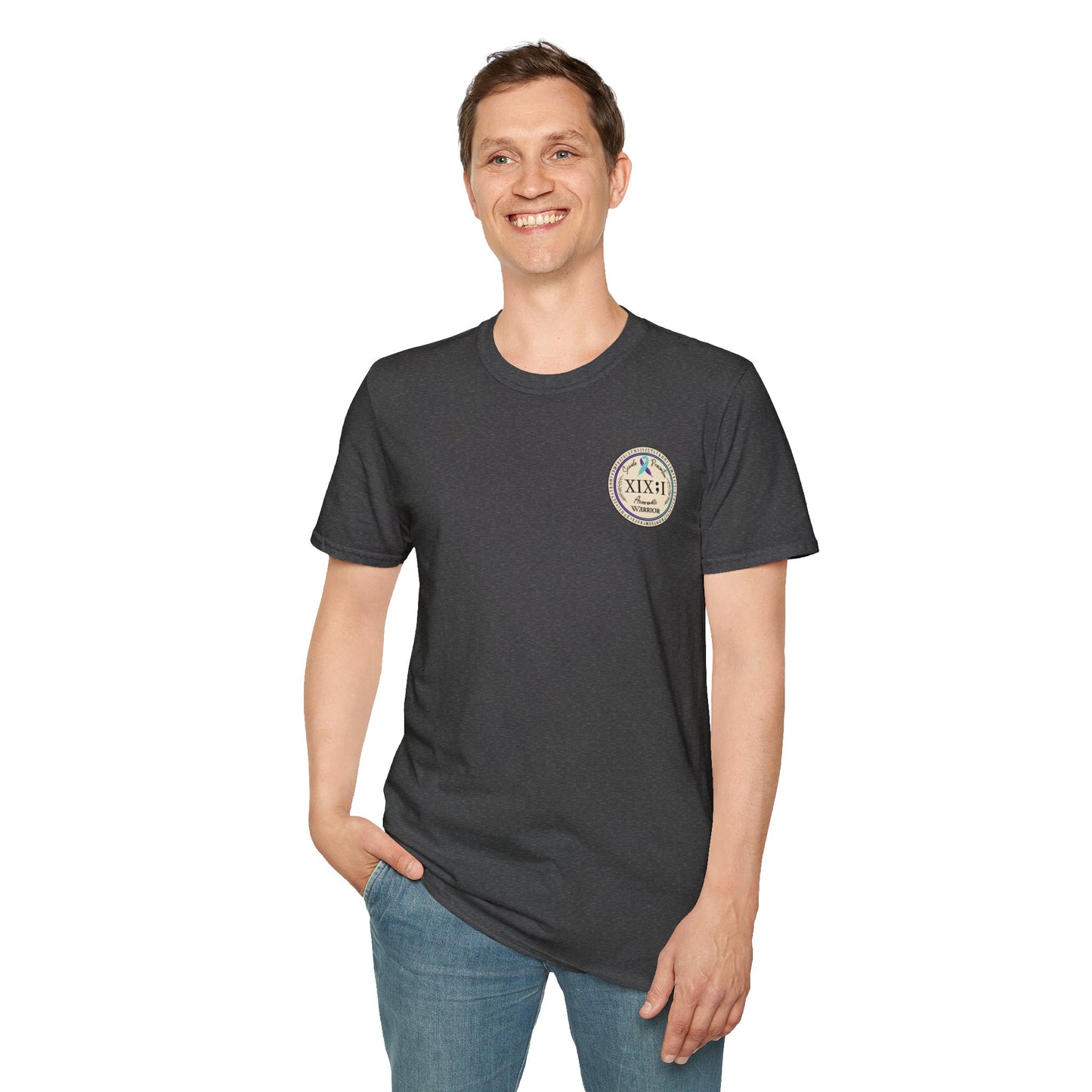 T-shirt: Suicide Awareness Warrior Teal and Purple Support Ribbon