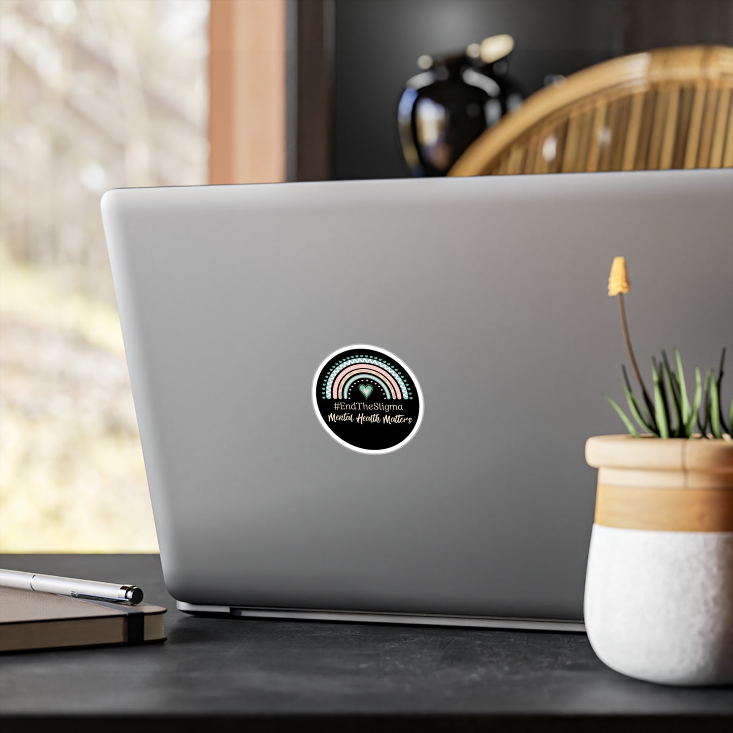 All-Weather Vinyl Decal: #EndTheStigma Onyx