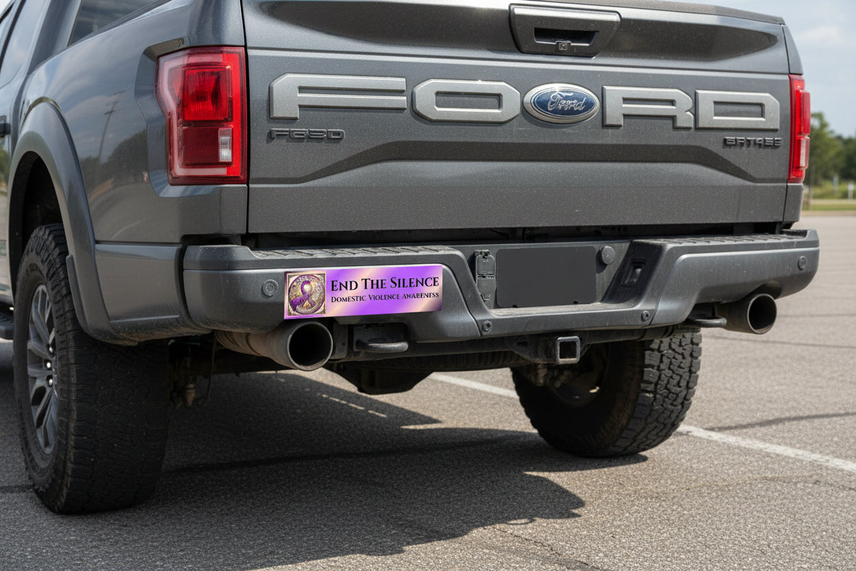 End The Silence: Domestic Violence Awareness Bumper Sticker