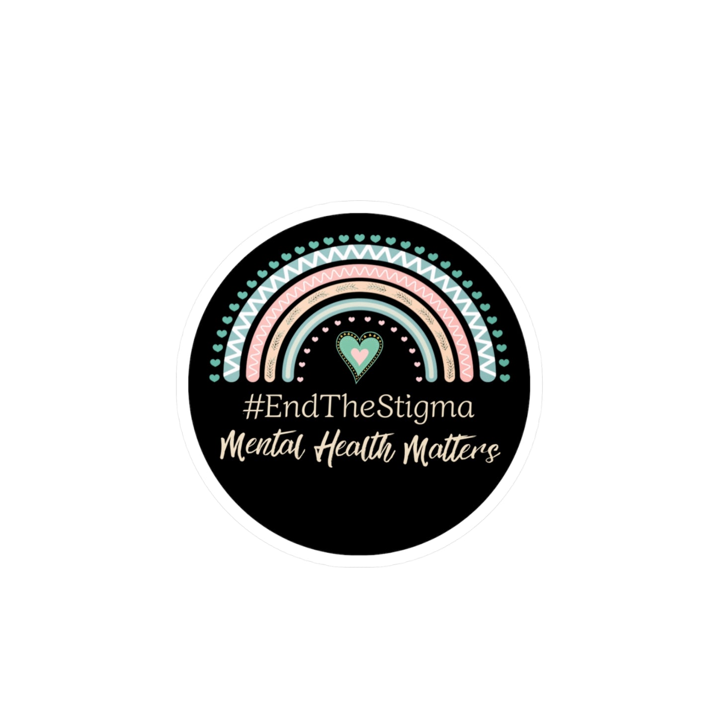 All-Weather Vinyl Decal: #EndTheStigma Onyx