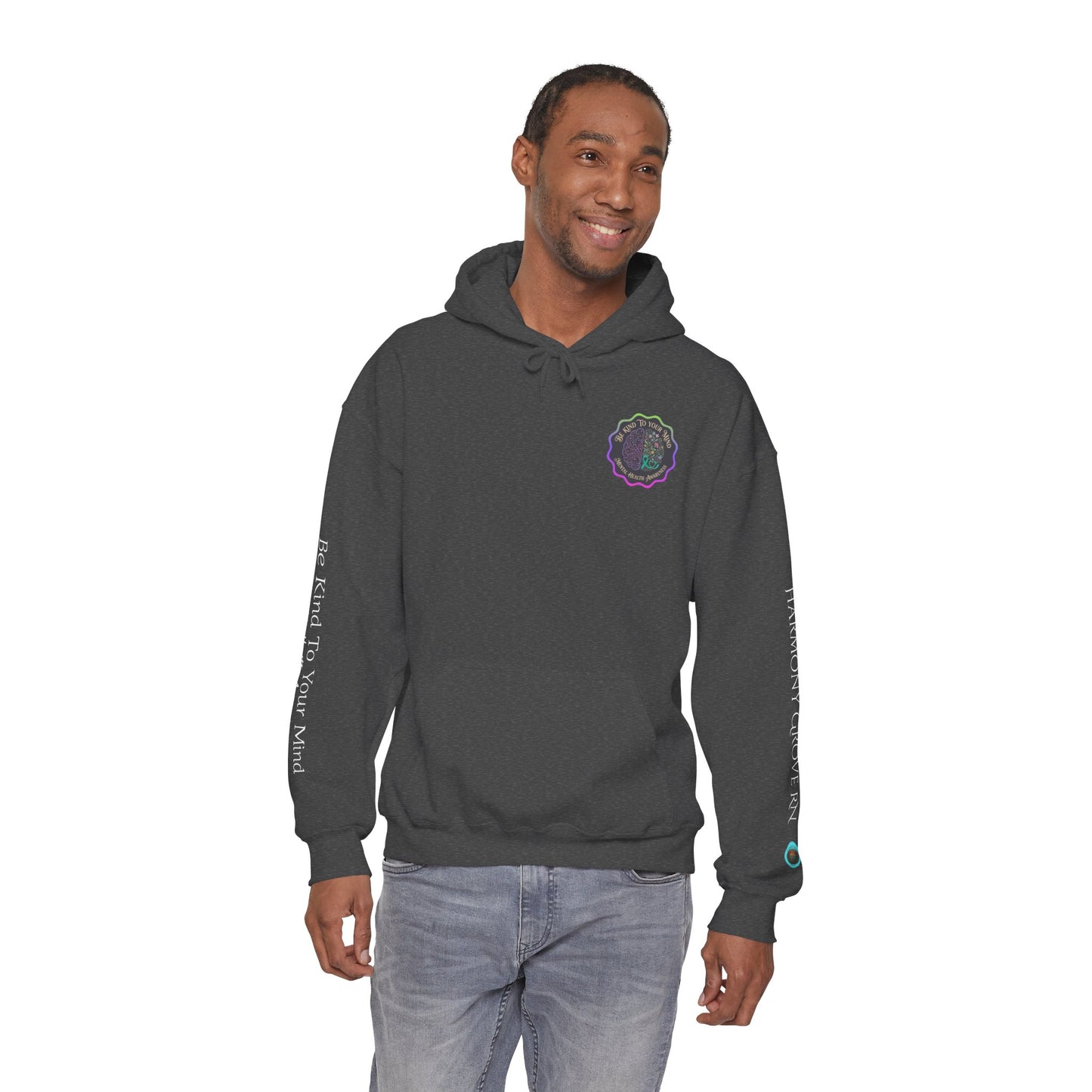 Pullover Hoodie: "Be Kind to Your Mind" Mental Health Awareness