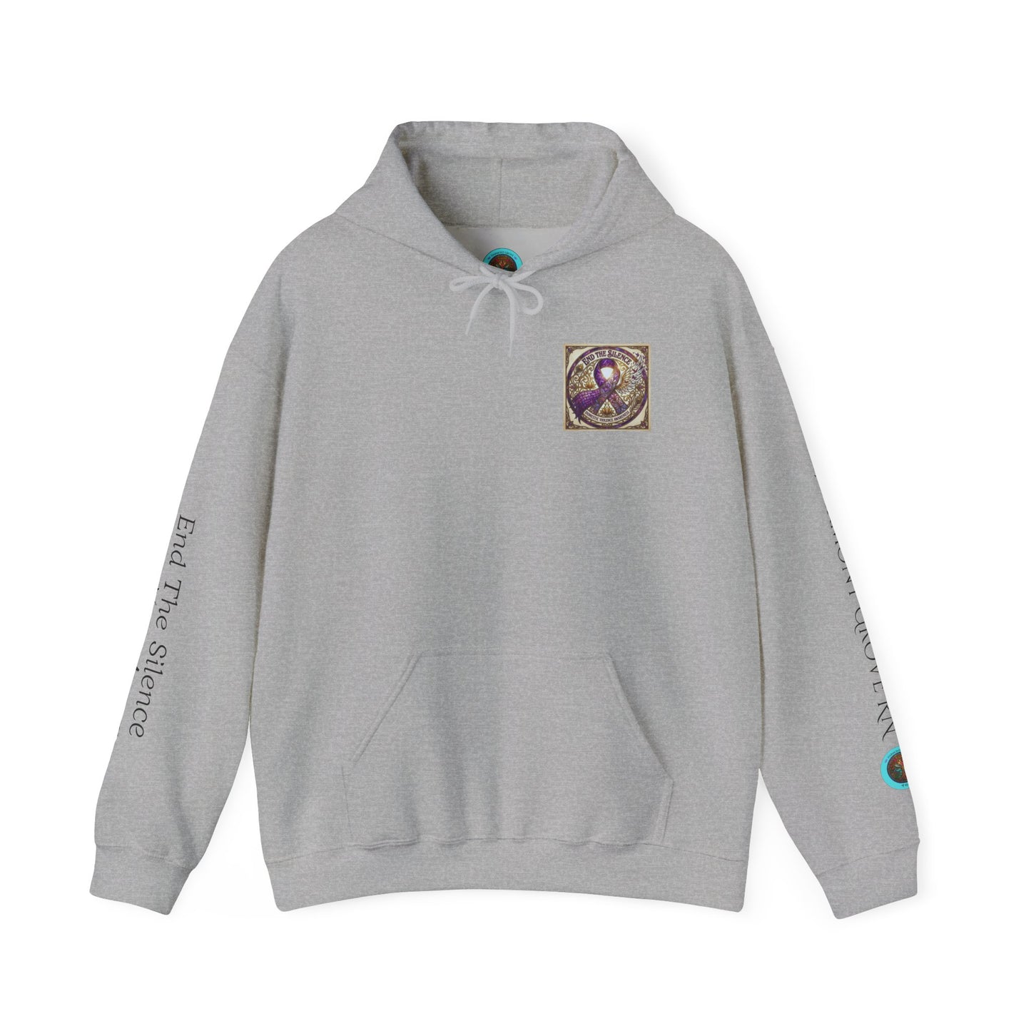 Pullover Hoodie: "End The Silence" Domestic Violence Awareness