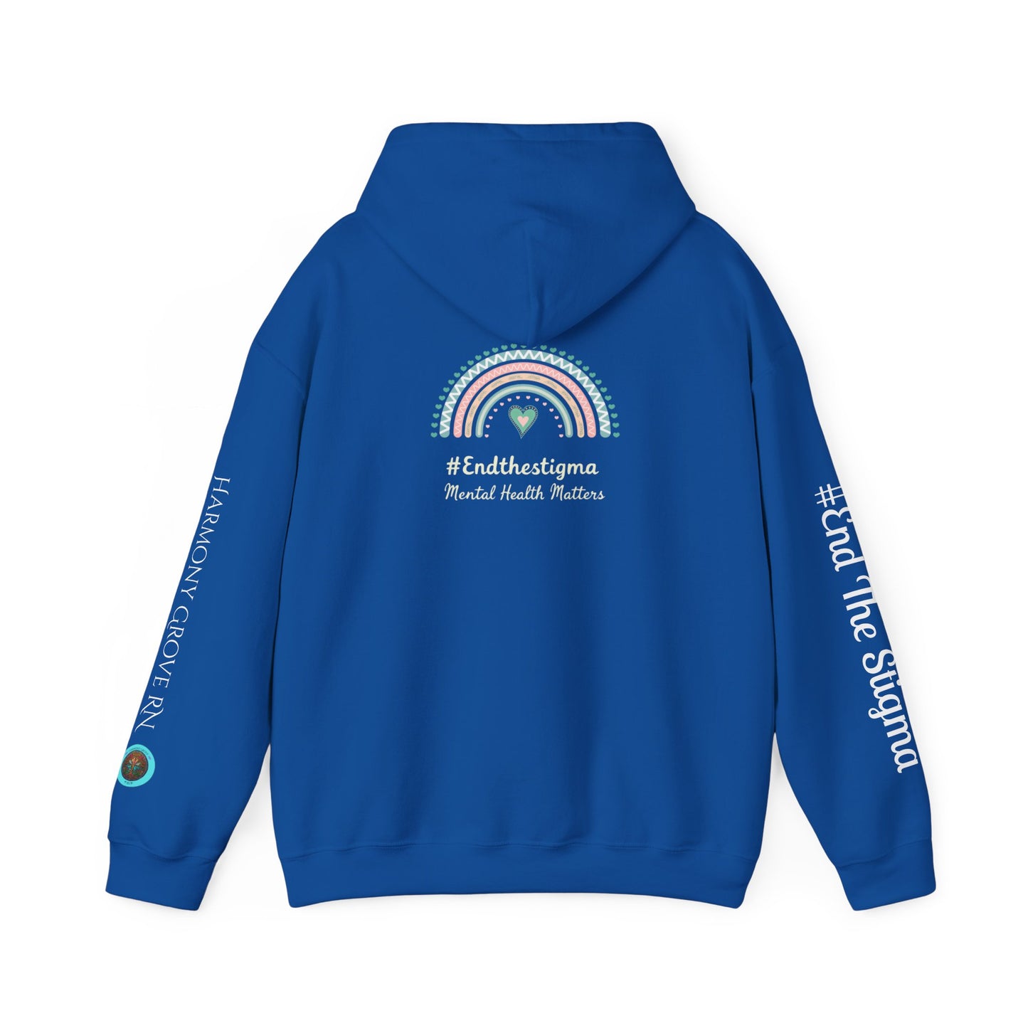 Pullover Hoodie: "#EndTheStigma" Mental Health Matters