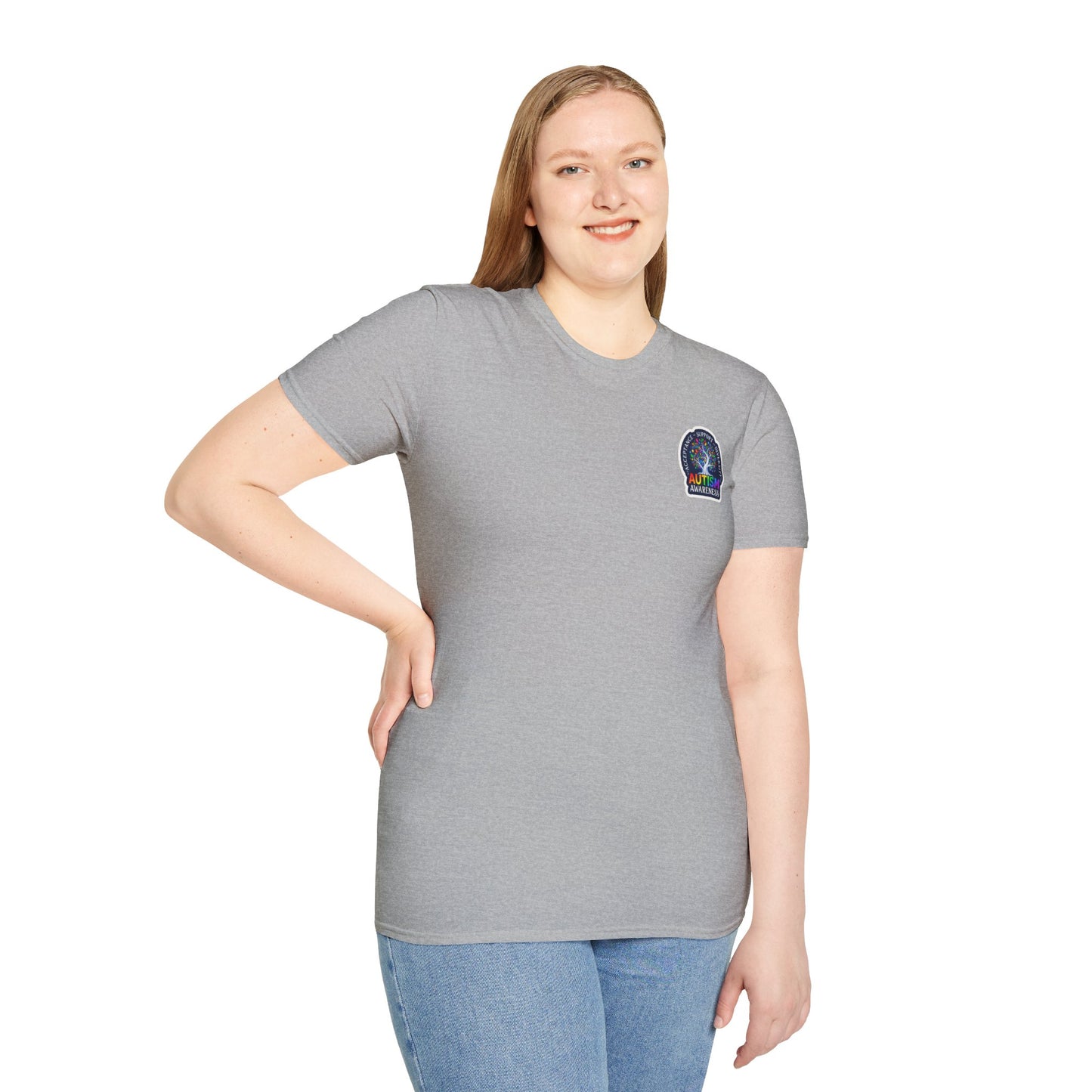 T-Shirt: "Autism Awareness" Rainbow Tree