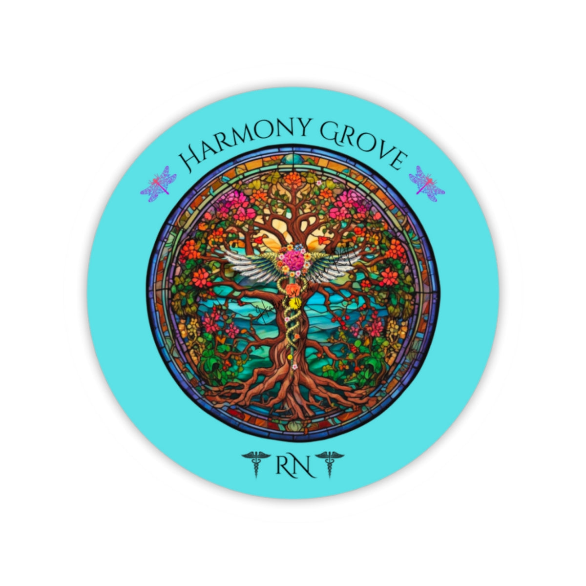 Kiss-Cut Sticker: Harmony Grove RN, Mental Health Support