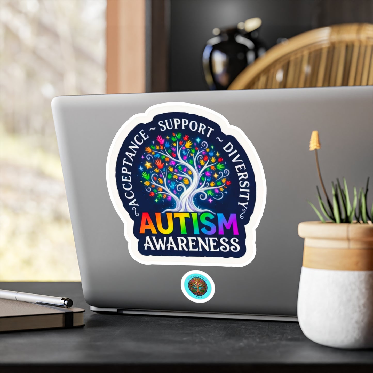 All-Weather Vinyl Decal: Autism Awareness Acceptance Support Diversity