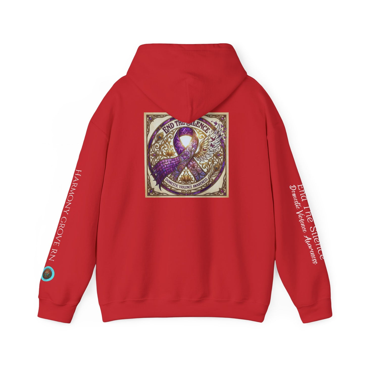 Pullover Hoodie: "End The Silence" Domestic Violence Awareness