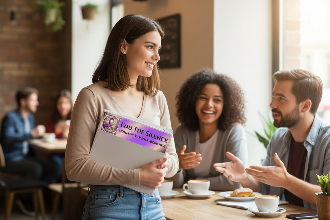 End The Silence: Domestic Violence Awareness Bumper Sticker