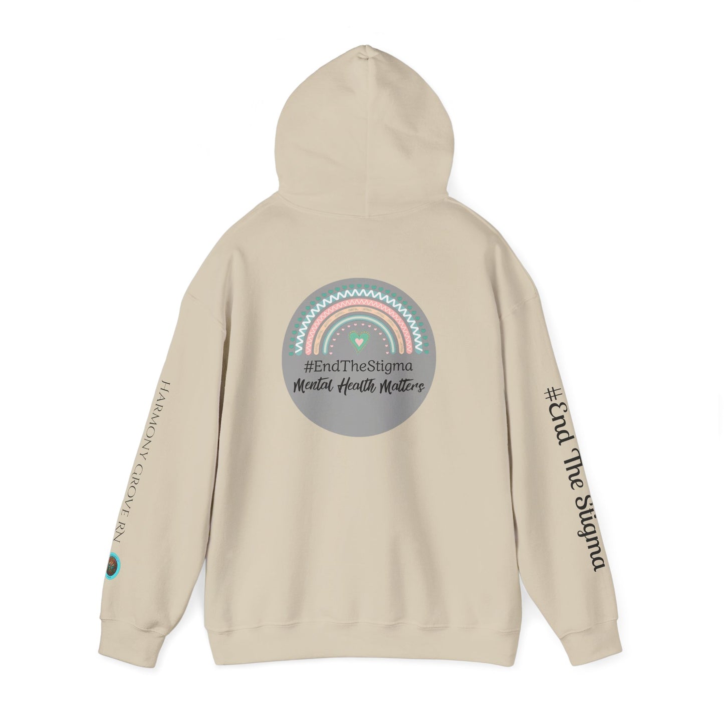 Pullover Hoodie: "#EndTheStigma" Mental Health Matters
