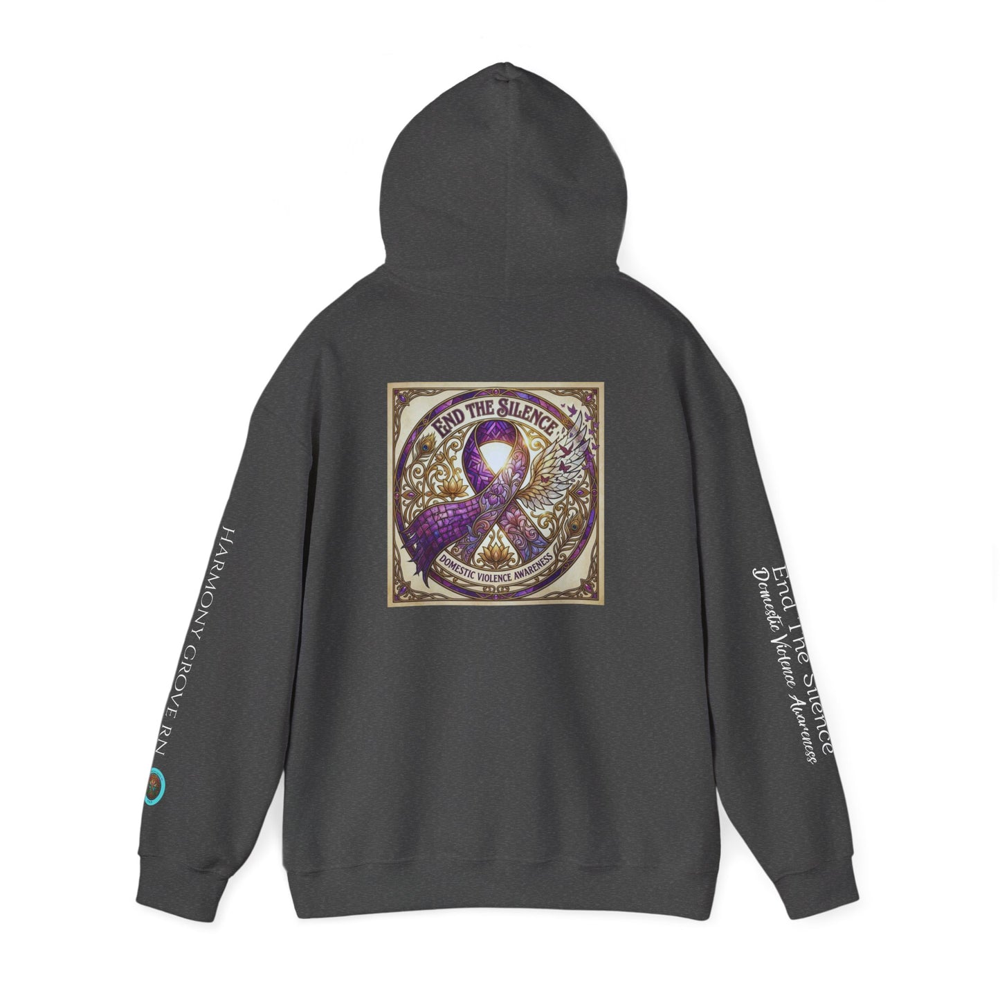 Pullover Hoodie: "End The Silence" Domestic Violence Awareness