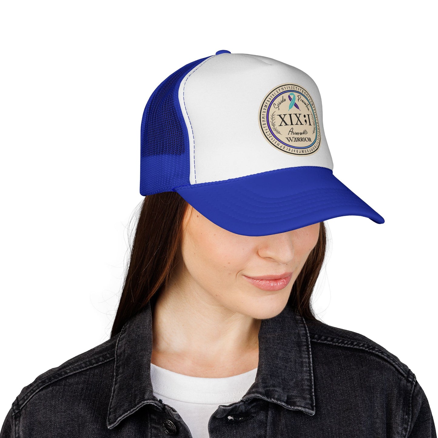 Trucker Hat: "XIX;I Warrior" Suicide Prevention Awareness