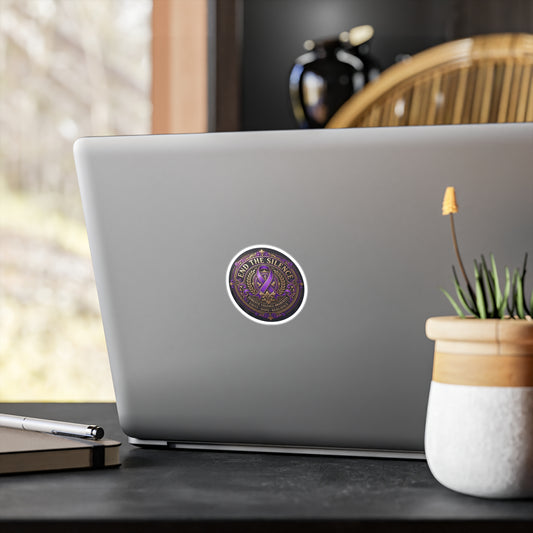 6-Pack Domestic Violence Awareness All-Weather Vinyl Decal (2.5")