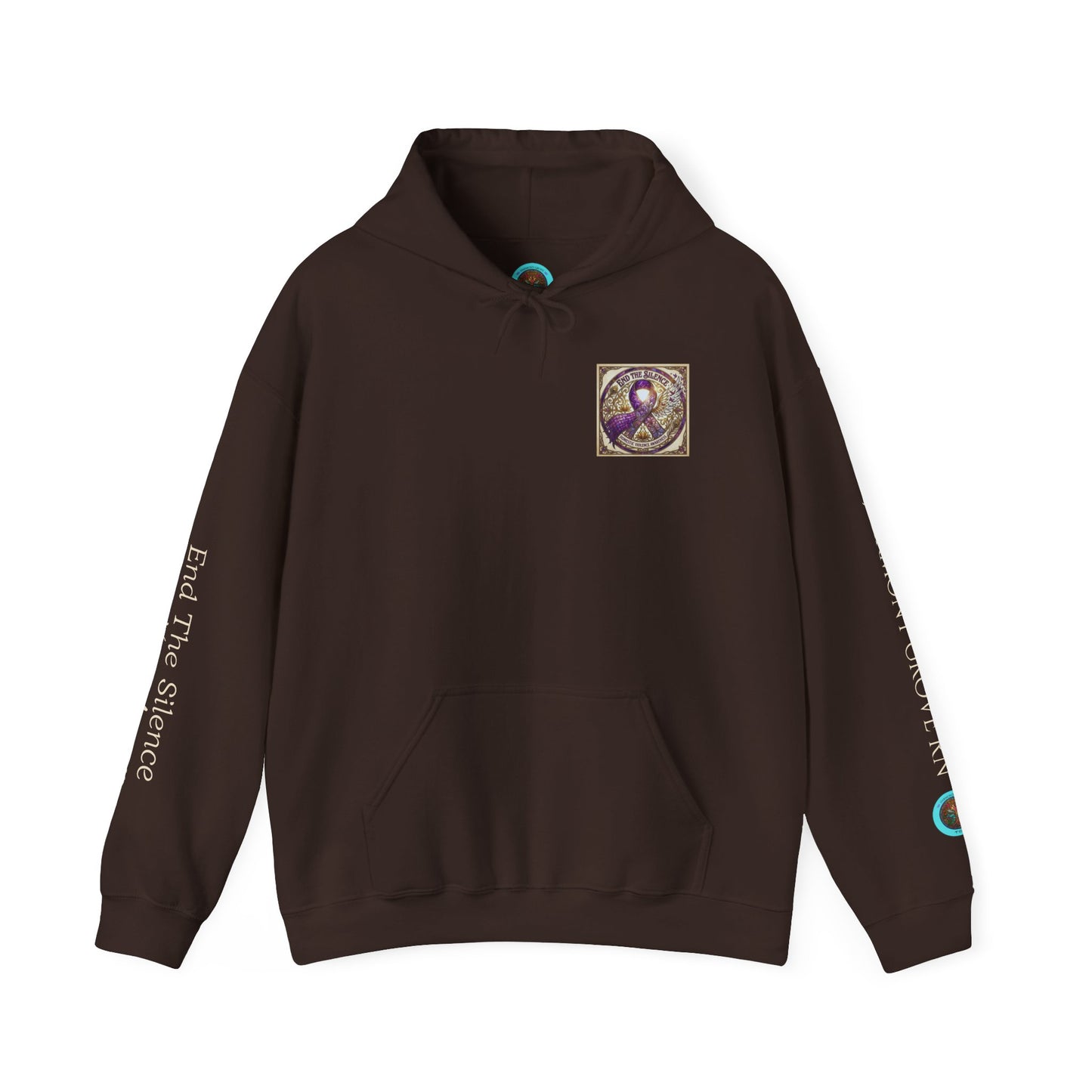 Pullover Hoodie: "End The Silence" Domestic Violence Awareness