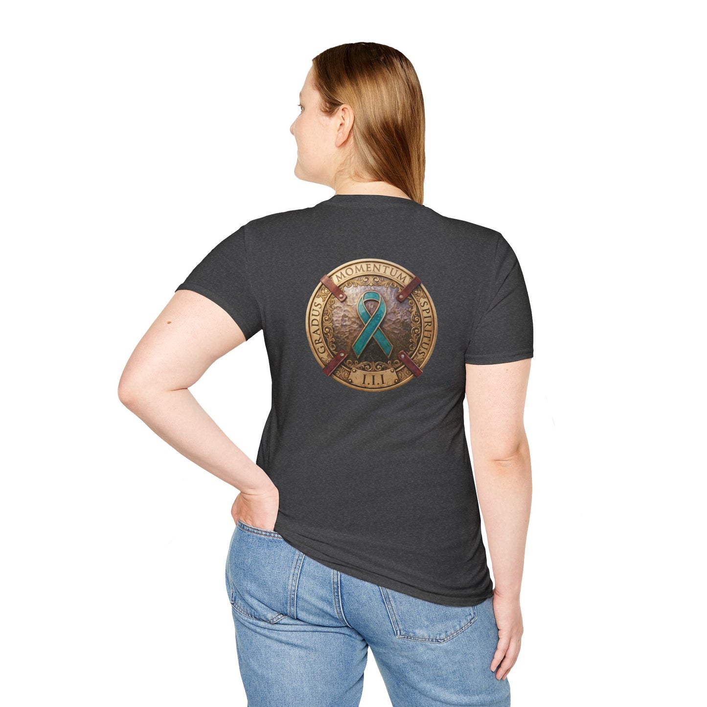 T-Shirt: "PTSD Awareness" Teal Ribbon Support
