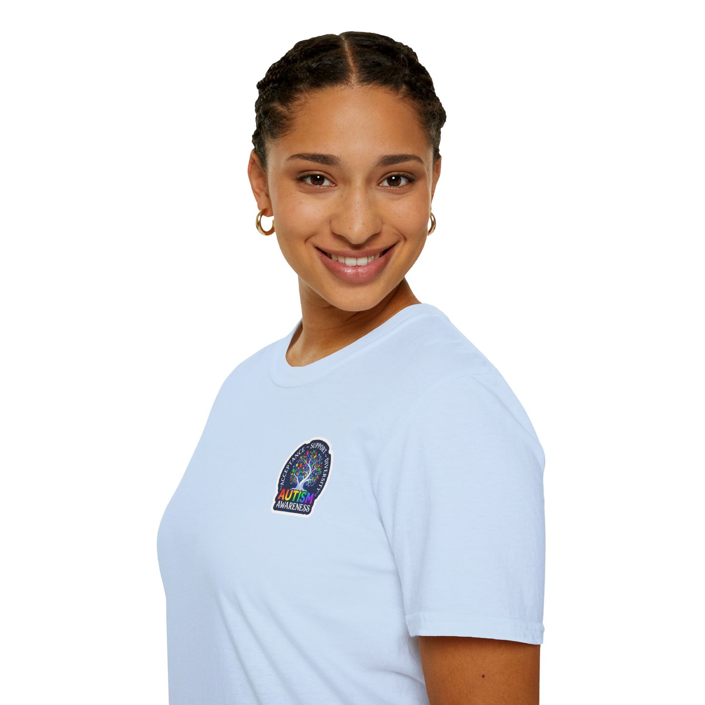 T-Shirt: "Autism Awareness" Rainbow Tree
