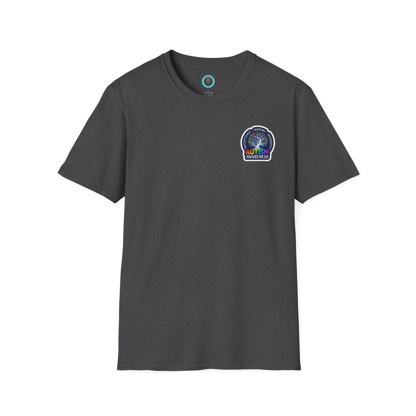 T-Shirt: "Autism Awareness" Rainbow Tree