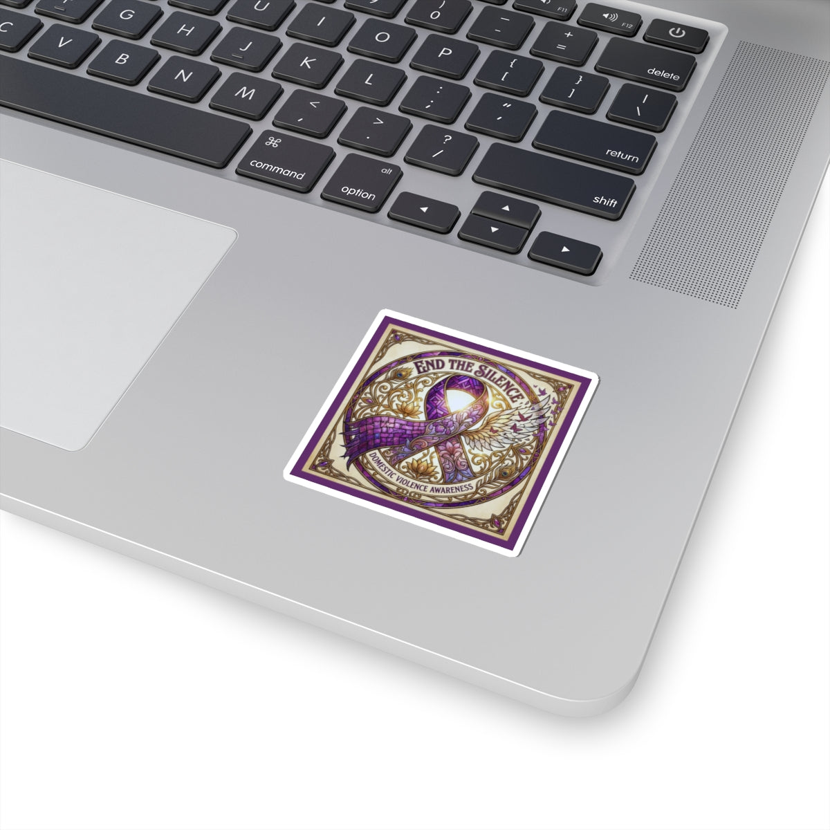 Kiss-Cut Sticker: "End the Silence" Domestic Violence Awareness