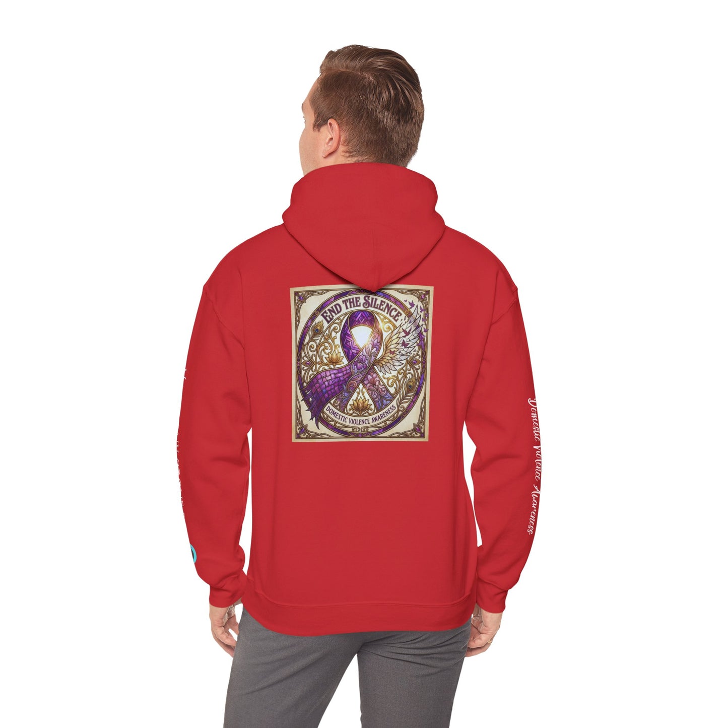Pullover Hoodie: "End The Silence" Domestic Violence Awareness