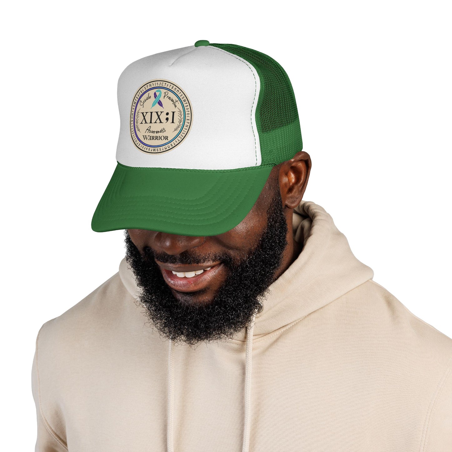 Trucker Hat: "XIX;I Warrior" Suicide Prevention Awareness
