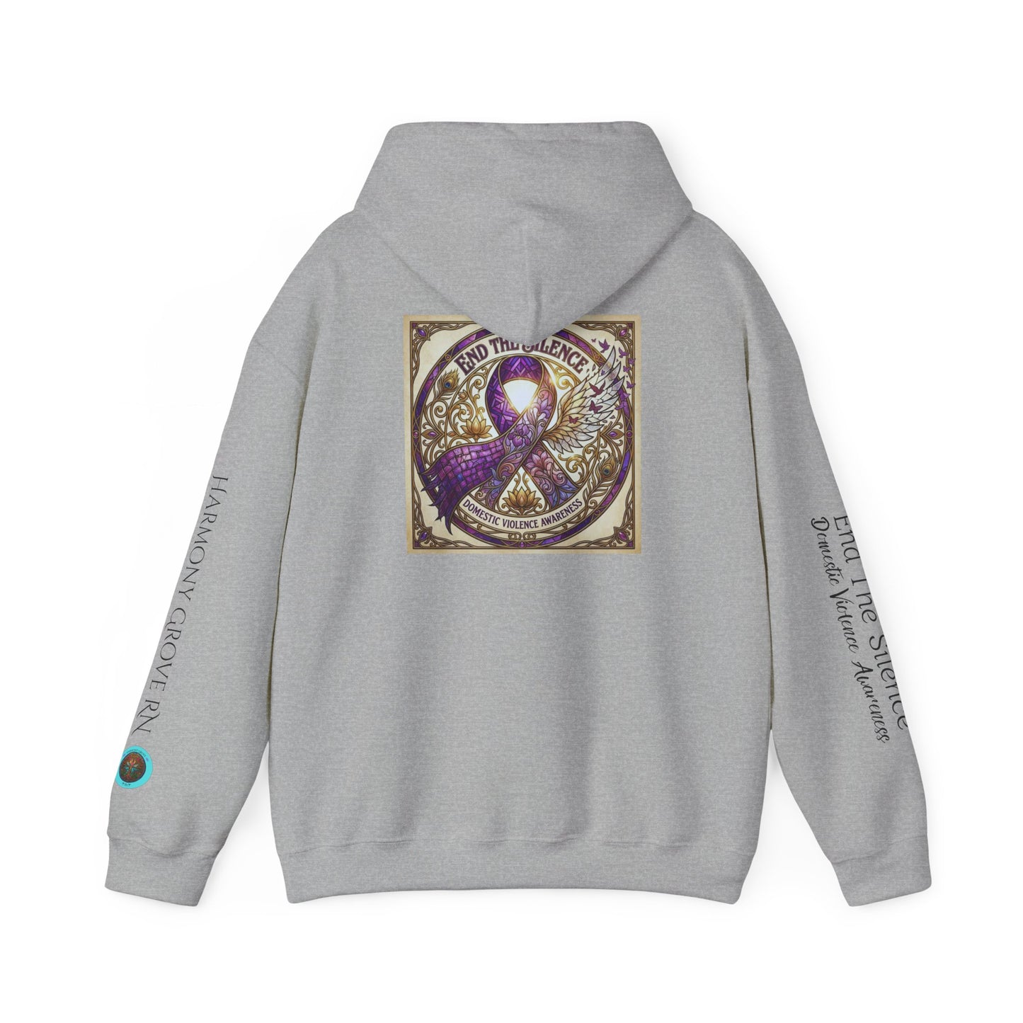 Pullover Hoodie: "End The Silence" Domestic Violence Awareness