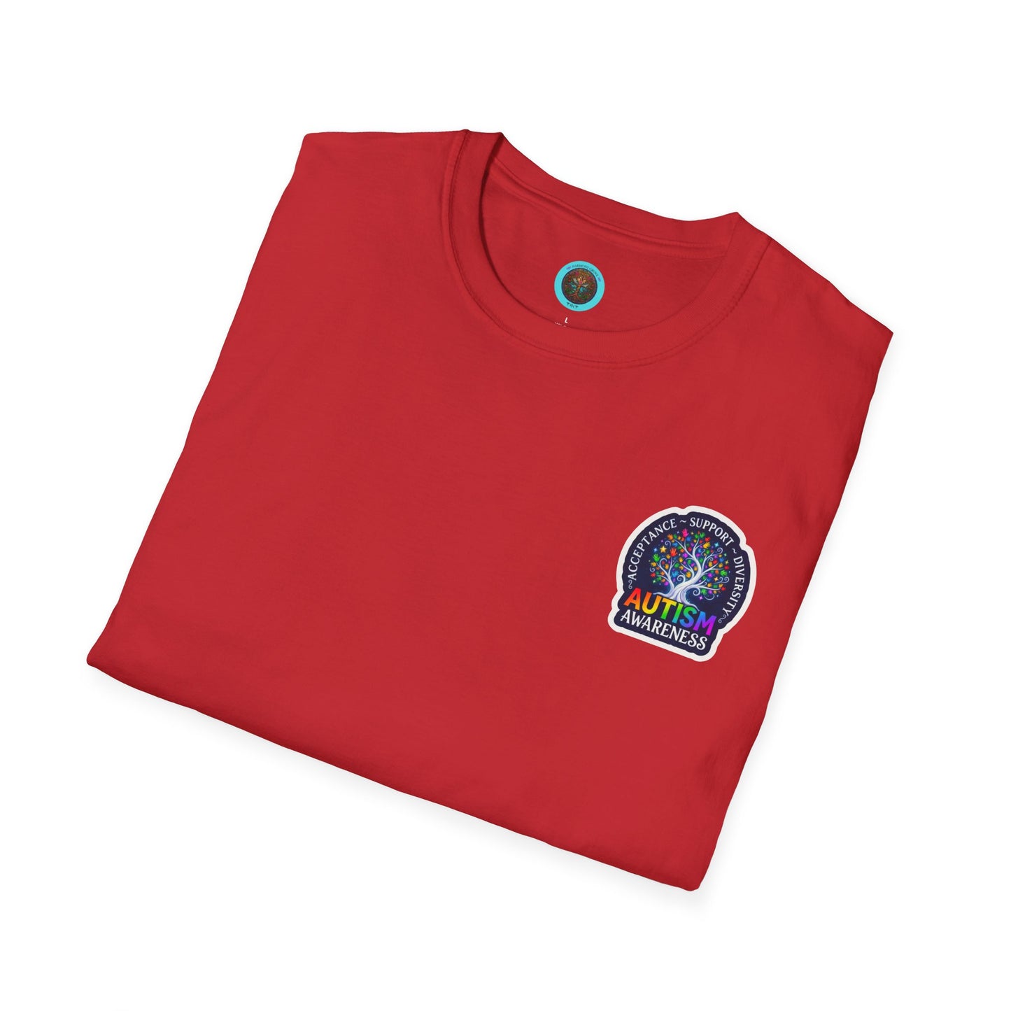 T-Shirt: "Autism Awareness" Rainbow Tree