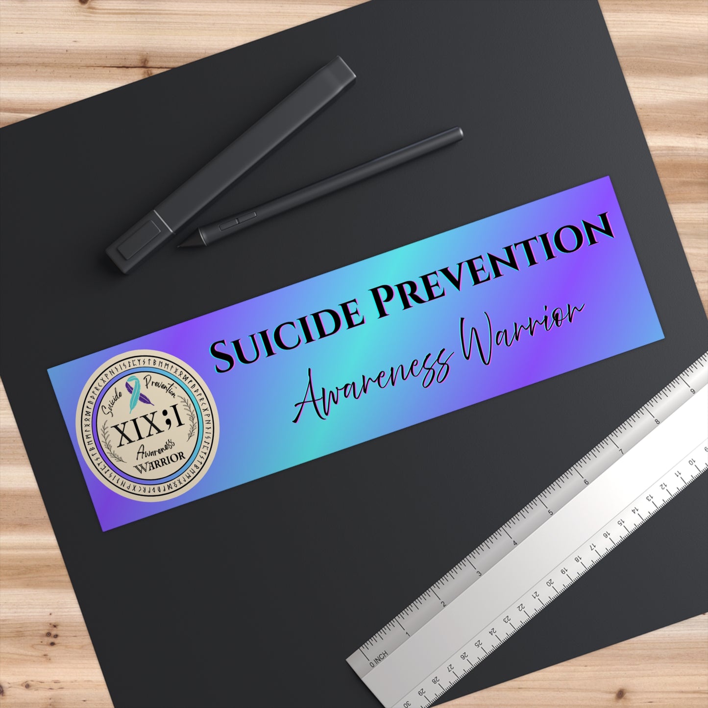 Suicide Prevention Awareness Warrior Bumper Sticker