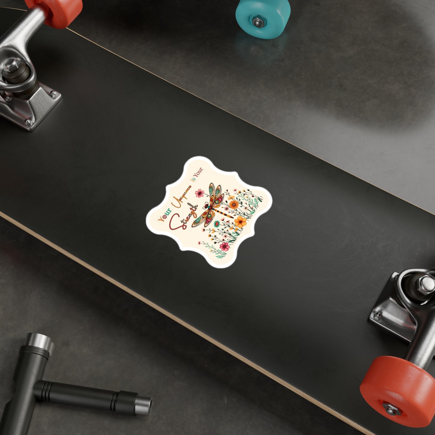 All-Weather Vinyl Decal: "Your Uniqueness is Your Strength" Kiss-Cut Decal