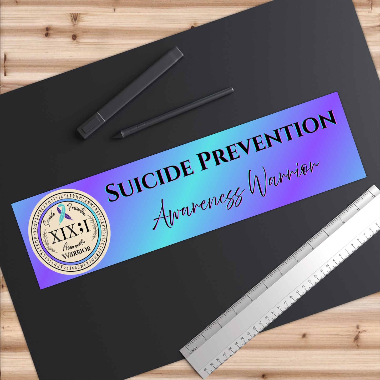 Suicide Prevention Awareness Warrior Bumper Sticker