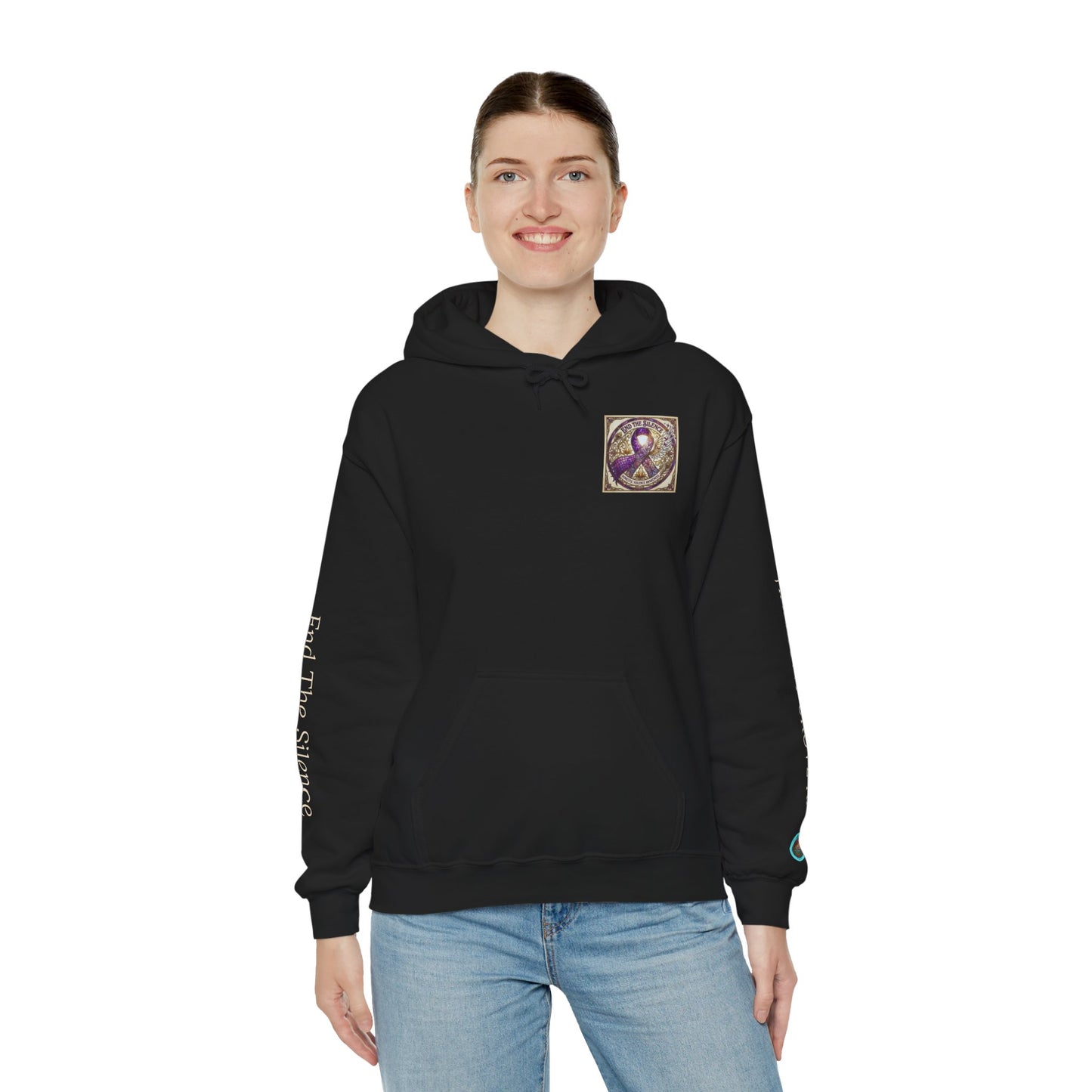 Pullover Hoodie: "End The Silence" Domestic Violence Awareness