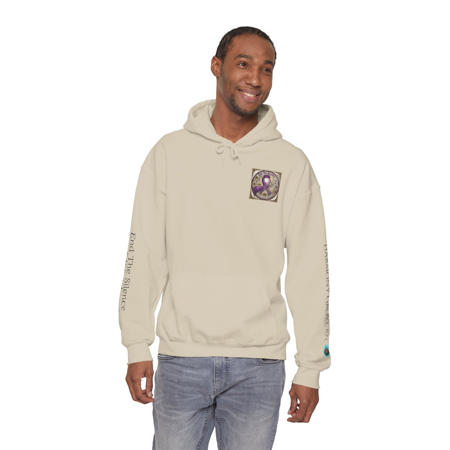Pullover Hoodie: "End The Silence" Domestic Violence Awareness