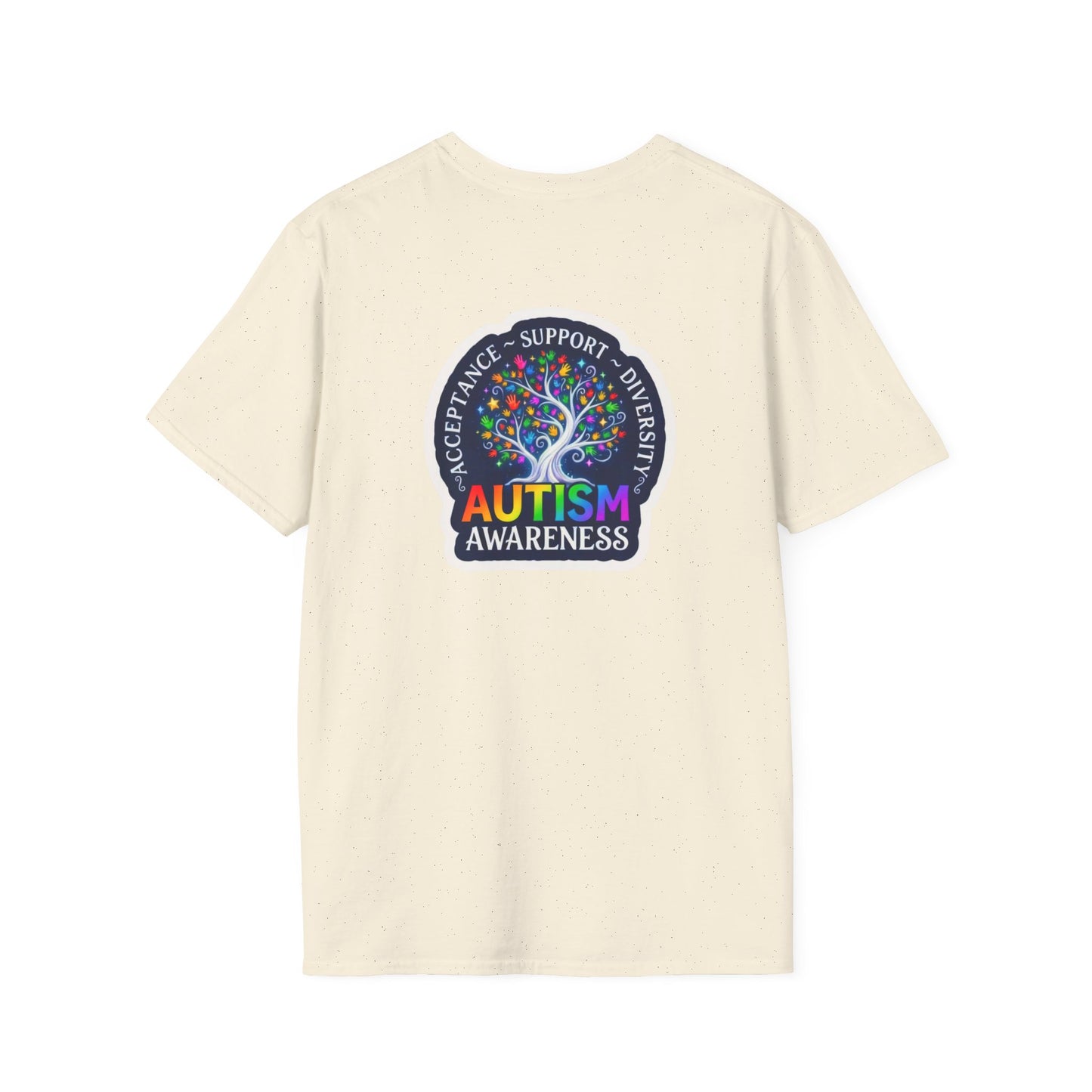 T-Shirt: "Autism Awareness" Rainbow Tree