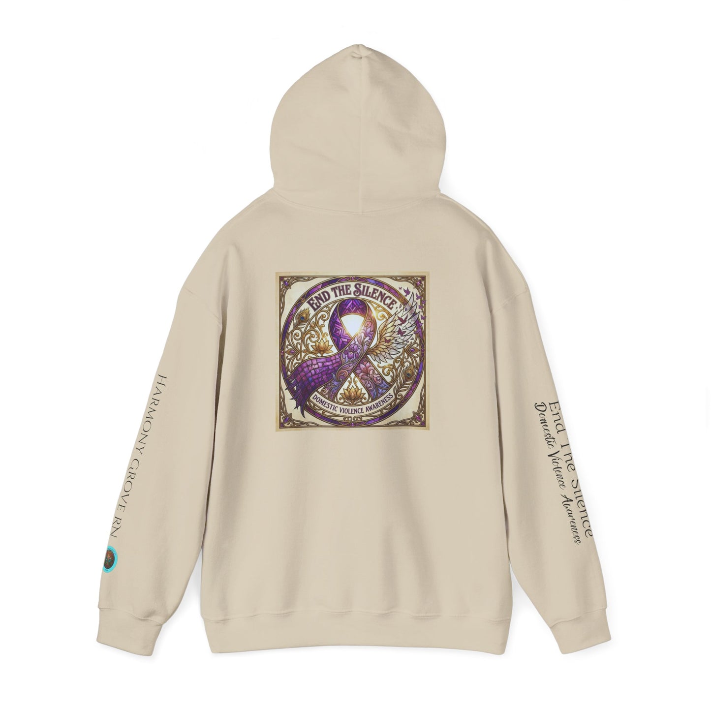 Pullover Hoodie: "End The Silence" Domestic Violence Awareness