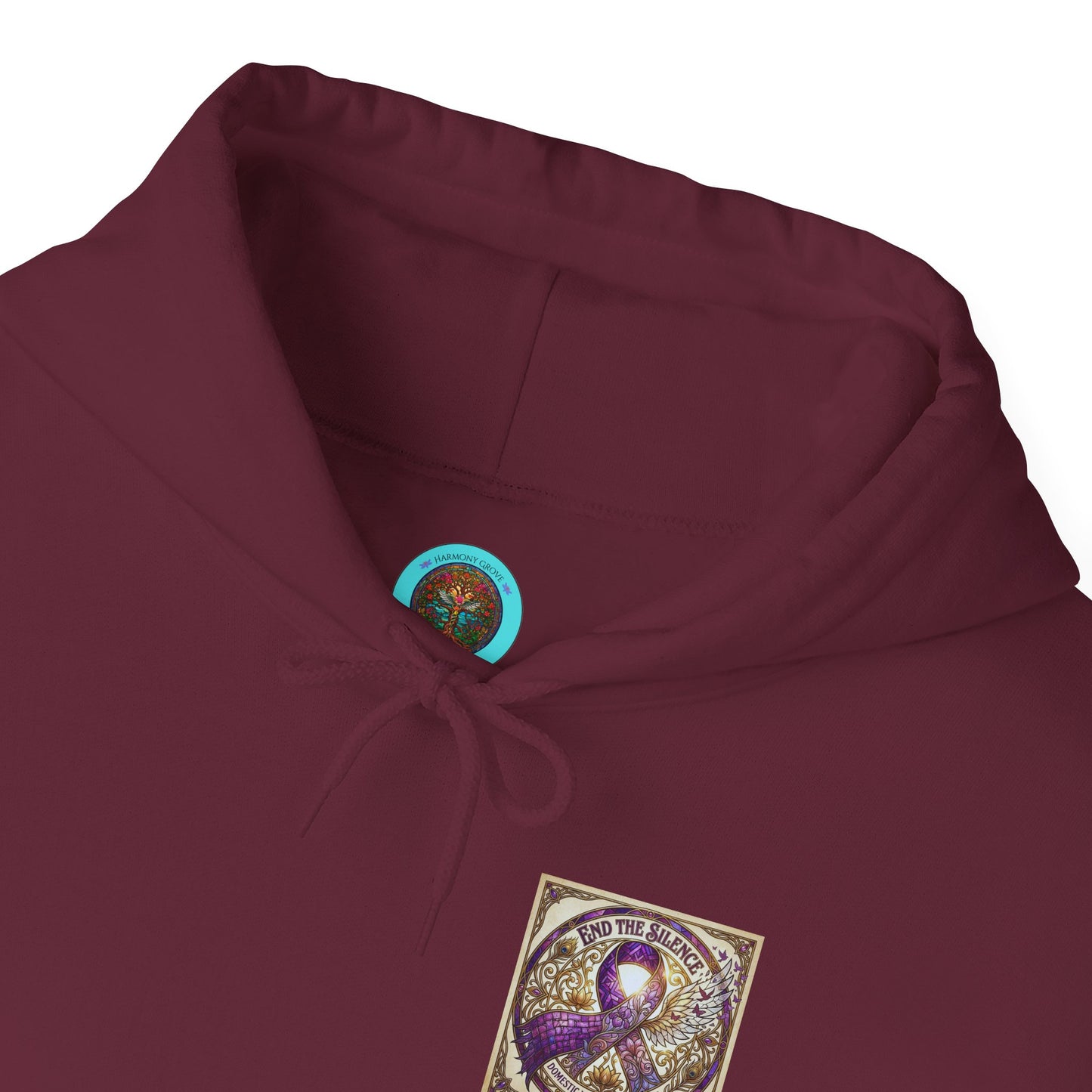 Pullover Hoodie: "End The Silence" Domestic Violence Awareness