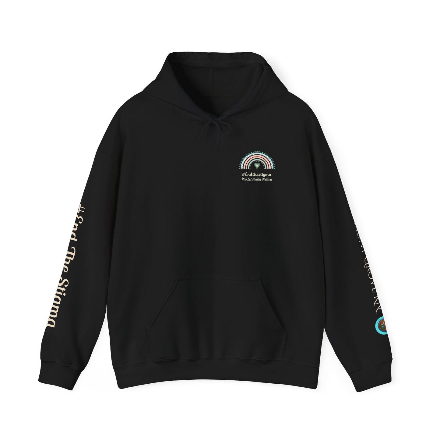 Pullover Hoodie: "#EndTheStigma" Mental Health Matters