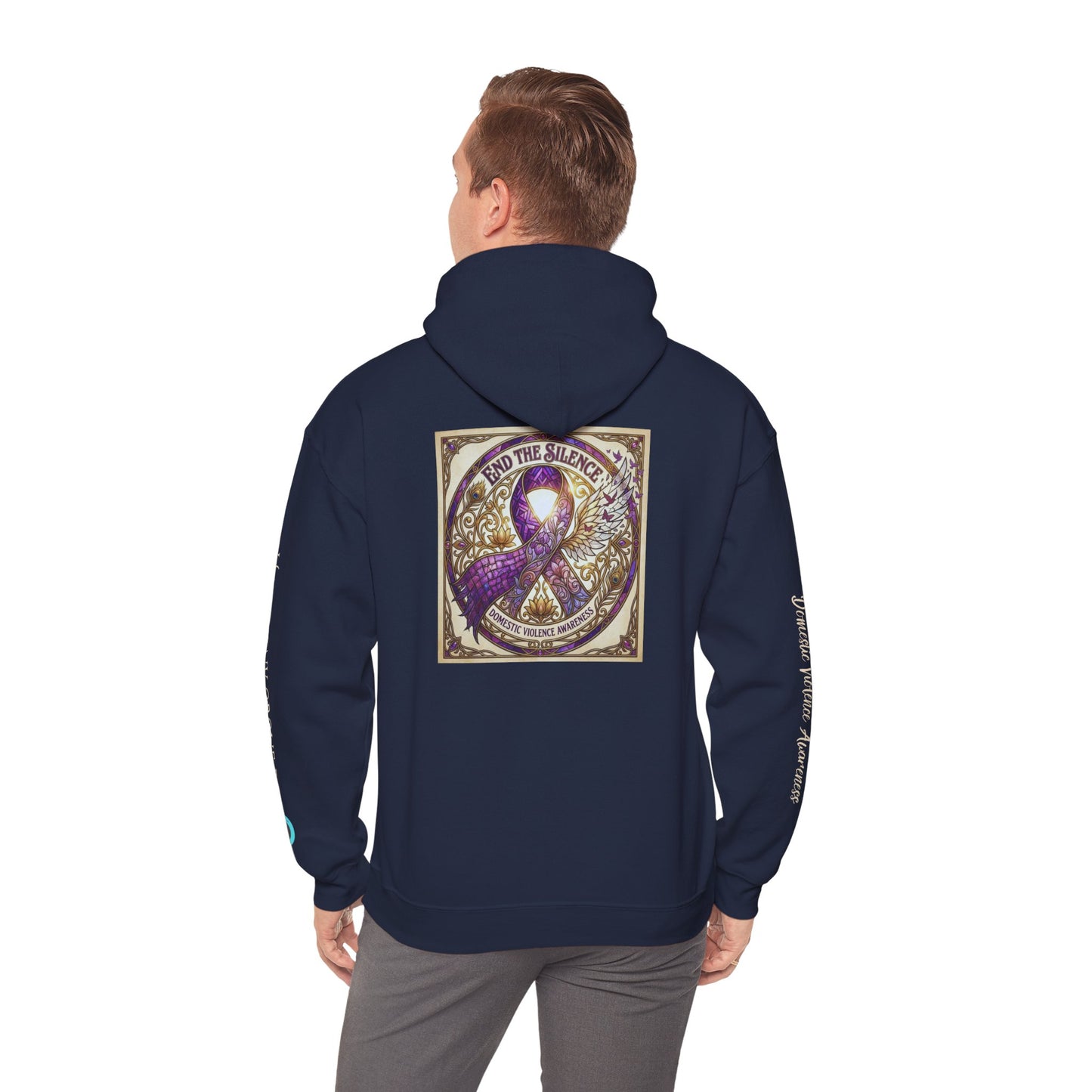 Pullover Hoodie: "End The Silence" Domestic Violence Awareness