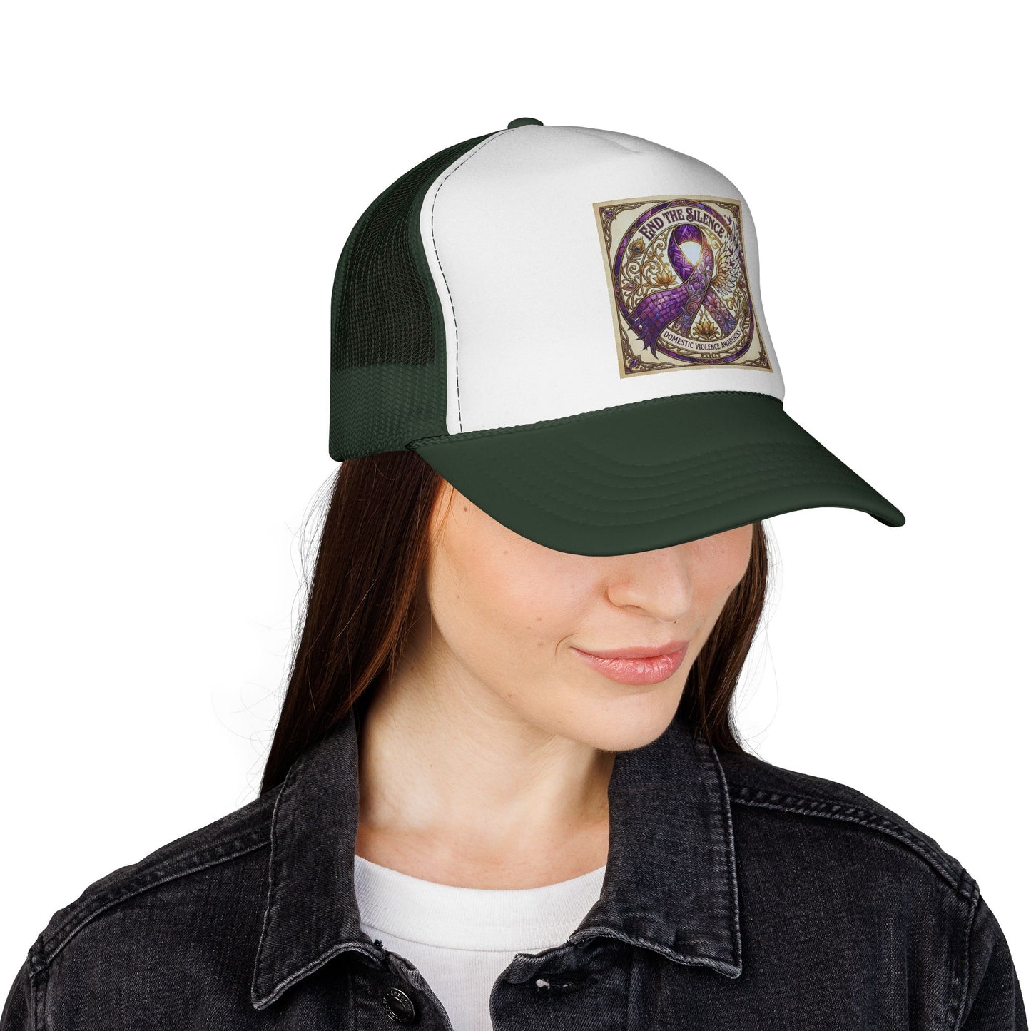 Trucker Hat: "End the Silence" Domestic Violence Awareness