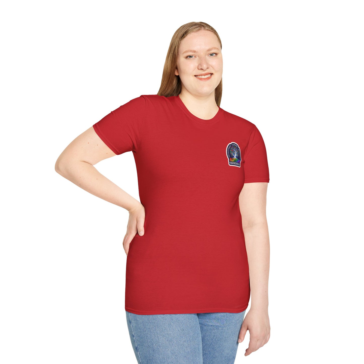 T-Shirt: "Autism Awareness" Rainbow Tree