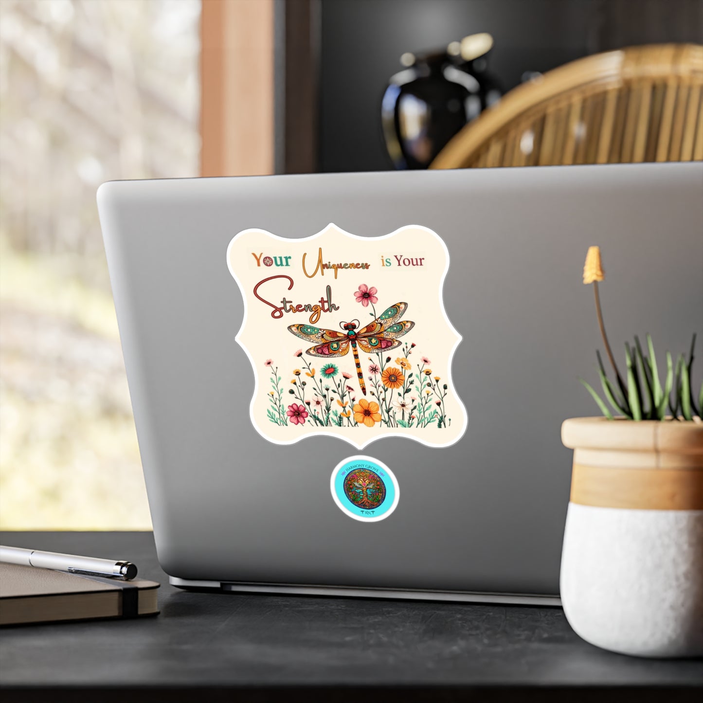 All-Weather Vinyl Decal: "Your Uniqueness is Your Strength" Kiss-Cut Decal