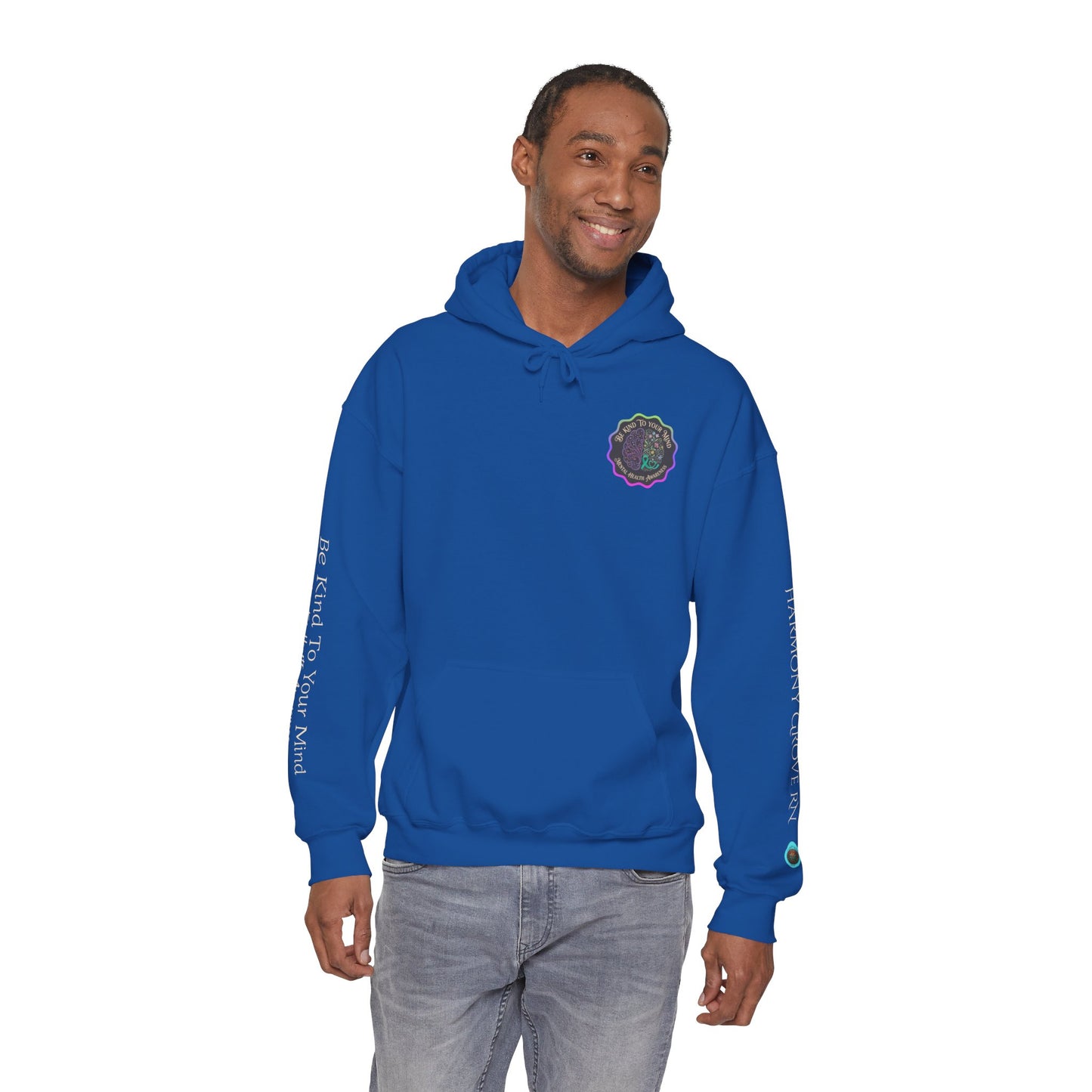 Pullover Hoodie: "Be Kind to Your Mind" Mental Health Awareness