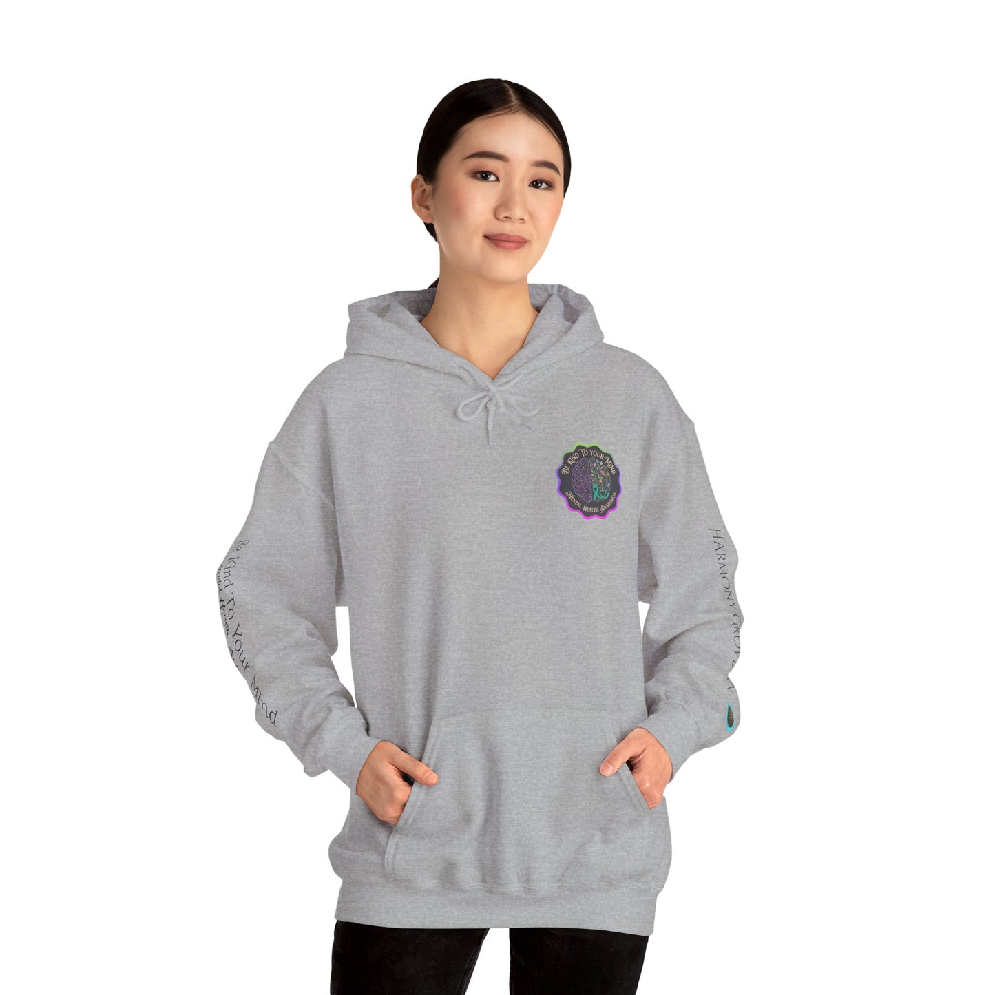 Pullover Hoodie: "Be Kind to Your Mind" Mental Health Awareness