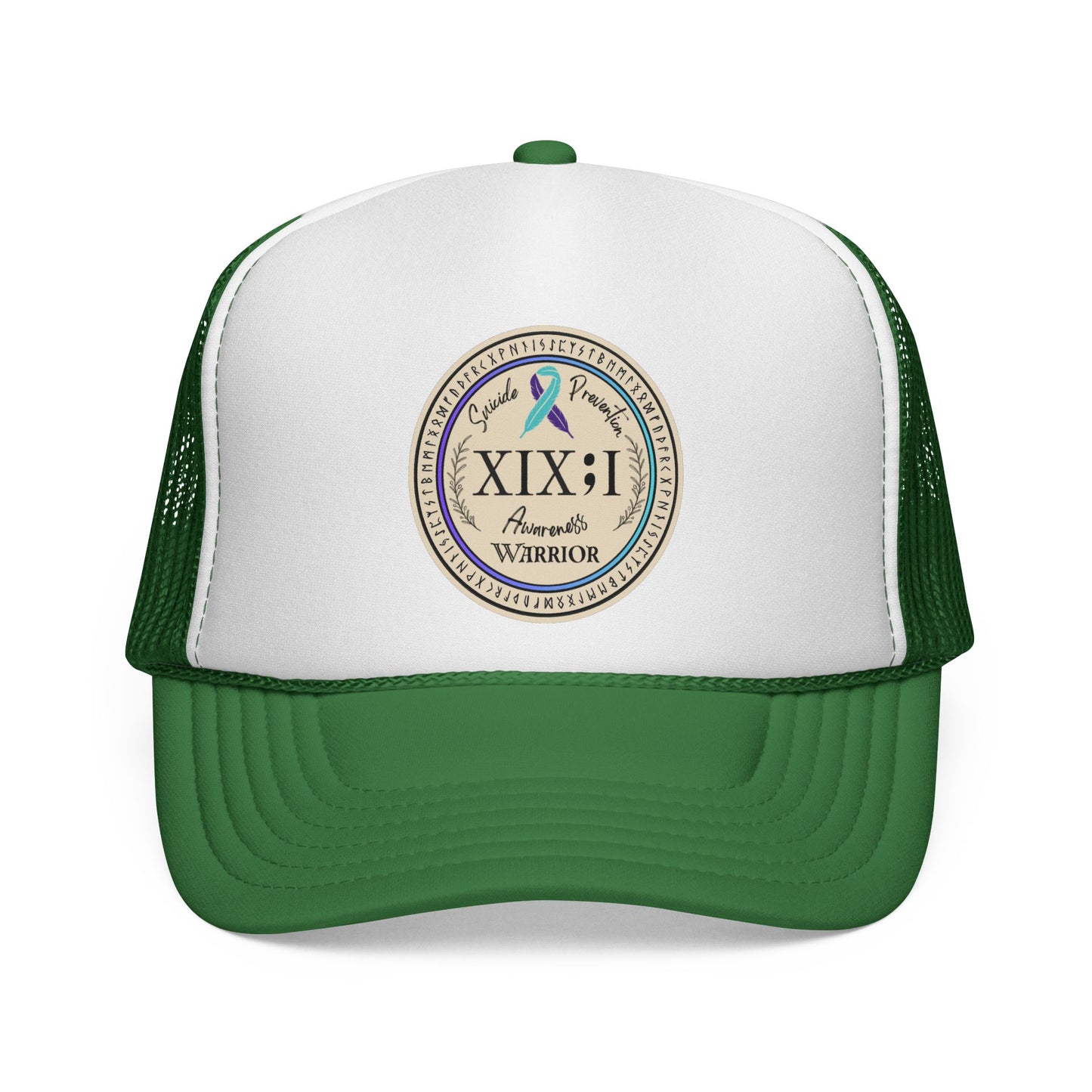 Trucker Hat: "XIX;I Warrior" Suicide Prevention Awareness