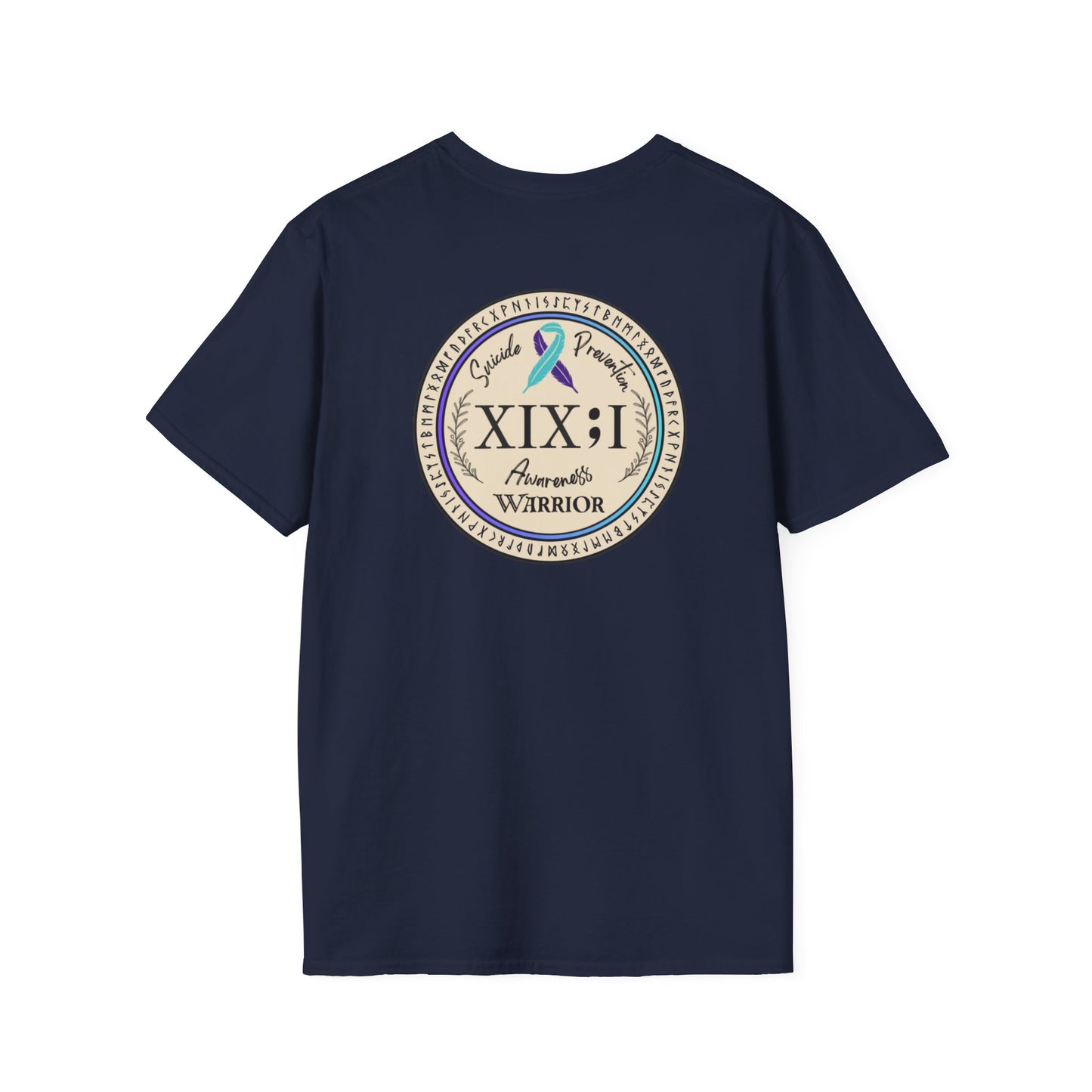 T-shirt: Suicide Awareness Warrior Teal and Purple Support Ribbon