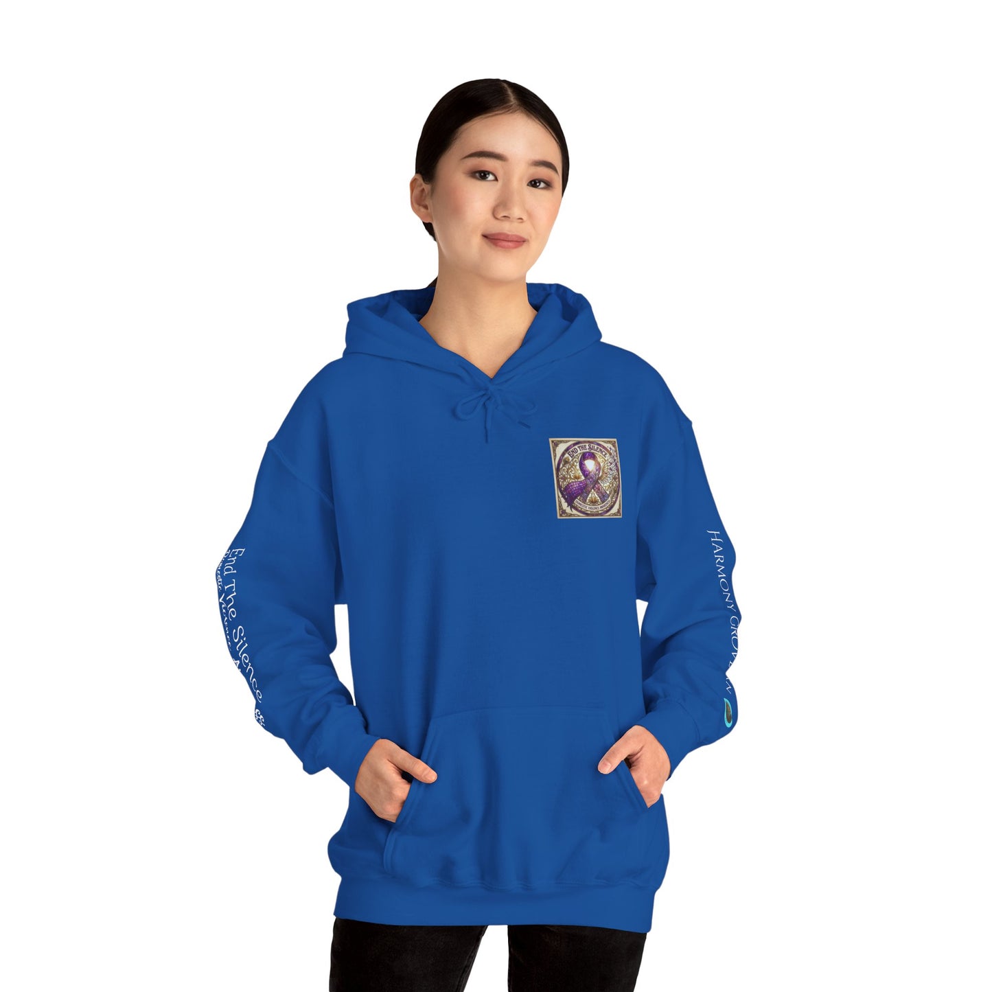 Pullover Hoodie: "End The Silence" Domestic Violence Awareness