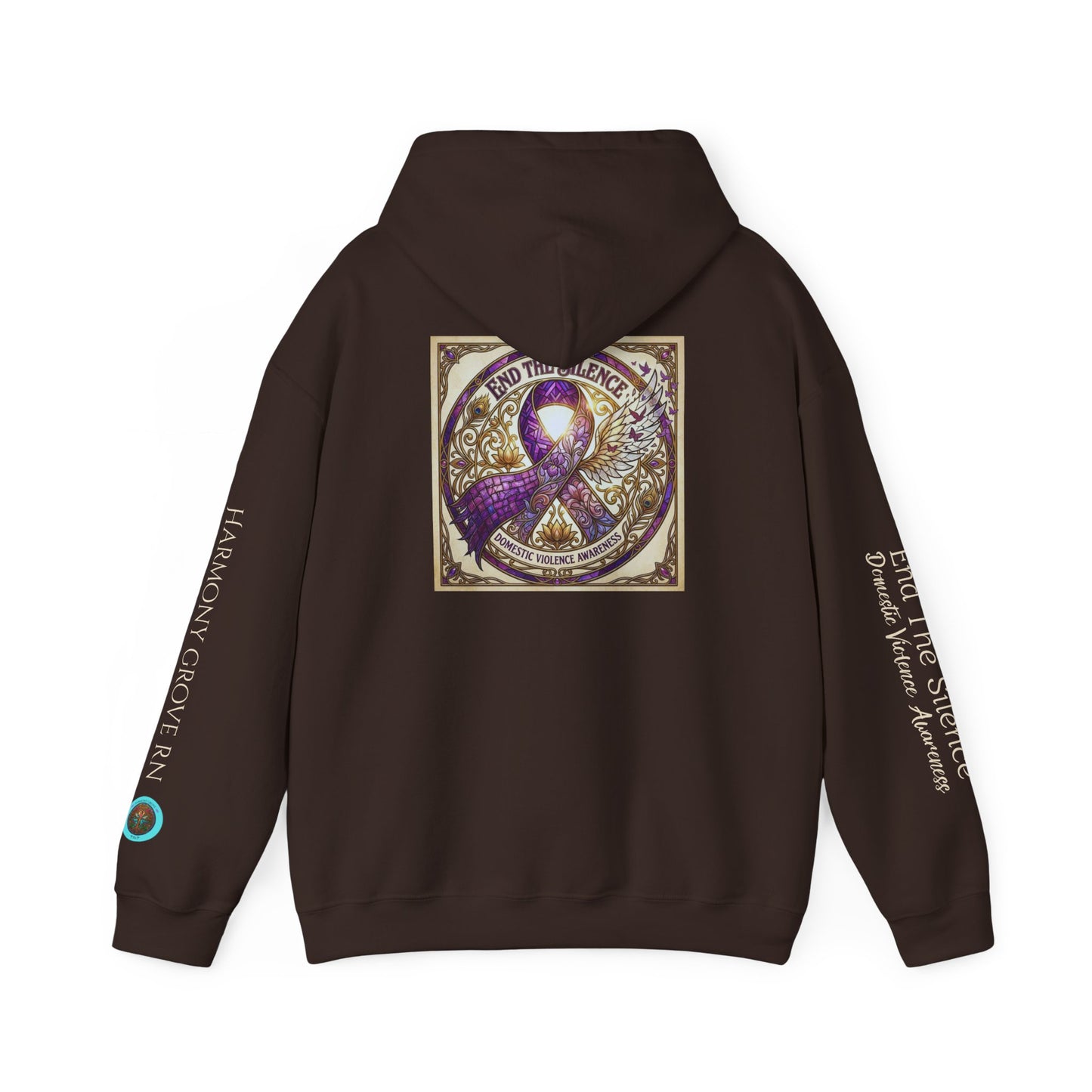 Pullover Hoodie: "End The Silence" Domestic Violence Awareness