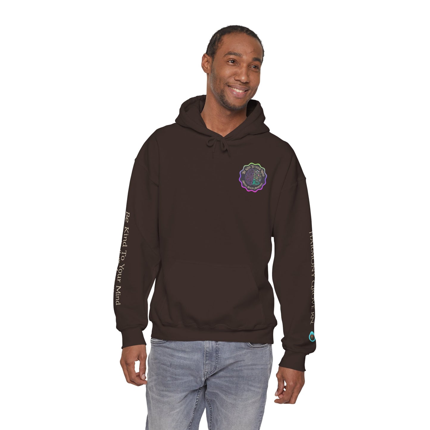 Pullover Hoodie: "Be Kind to Your Mind" Mental Health Awareness
